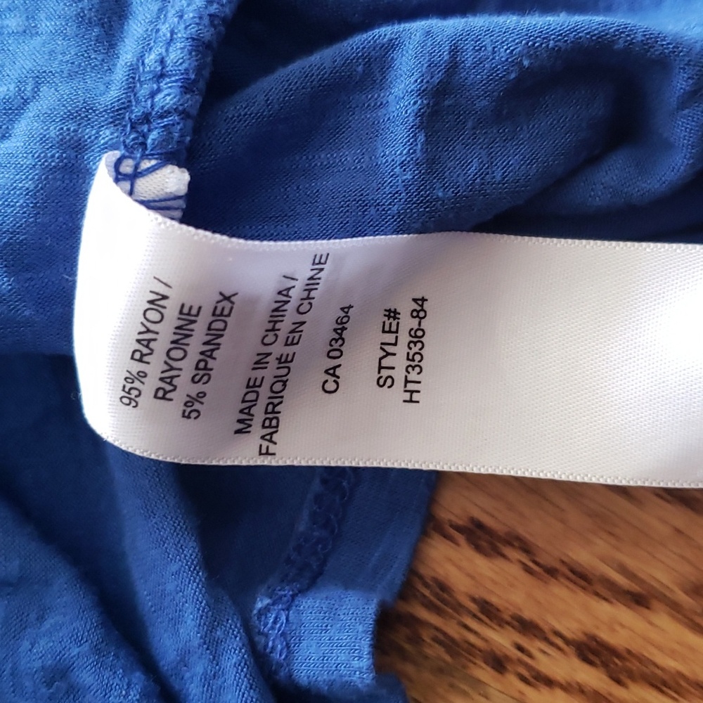 (L) Ricki's Solid Color Casual Soft Loose Peasant Bohi Vibes Vacation Travel - Picture 7 of 8